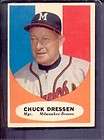 1961 Topps #137 CHUCK DRESSEN MG Braves EX+ or Better 