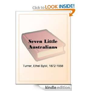 Seven Little Australians Ethel Sybil Turner  Kindle Store