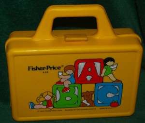 Vintage Fisher Price 638 Play Lunch Box 1980 Lunchbox ABC Toddler 