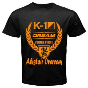 ALISTAIR OVEREEM K 1 DREAM VINTAGE Black Mens T Shirt  
