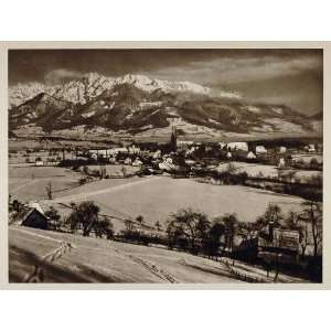  1928 Admont Styria Austria Austrian Town Winter Snow 