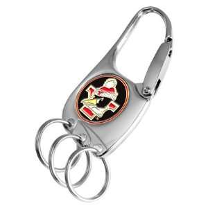  Youngstown State Penguins 3 Ring Clip Keychain: Sports 