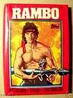 Non Sport Wax Box, Non Sport Packs items in pack rambo 