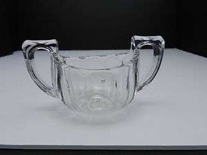 Jefferson Krys tol Chippendale Crystal Sugar Bowl Signd ca 1907 1920 