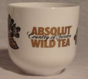 New Absolut Vodka Wild Tea Cups  