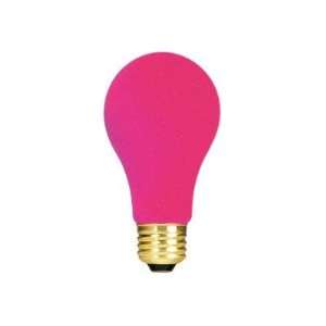  40W Ceramic A19 Incandescent Bulb in Pink [Set of 6]
