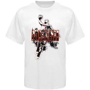  Miami Heat #6 LeBron James White The Arrival T shirt 