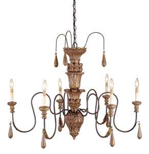 CURREY & CO. COMPANY Mansion Chandelier # 9334, Small, Gold French 