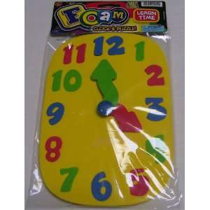   Numbers Soft & Flexible Foam Clock & Puzzle   Yellow: Everything Else