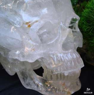 TITAN 13.2 Quartz Rock Crystal Carved Crystal Skull, Healing  