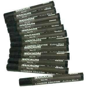  Dixon 49400 Industrial Lumber Crayon   Carbon Black   12 