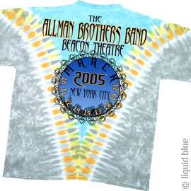 New ALLMAN BROTHERS Flying Peach Tie Dye T Shirt  
