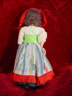 Vintage UMBRIA COSTUME DOLL Italy PARLA Village Girl LENCI TYPE 