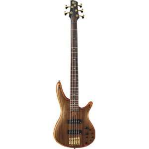   Premium 1205E 5 String Electric Bass Guitar Natural 