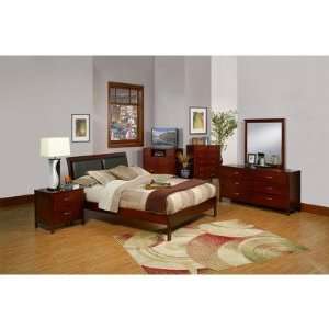  Newport Full Bedroom Set in Medium Cherry Furniture 