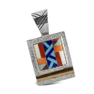  Sterling Silver Desert Palette Inlay Pendant: Everything 