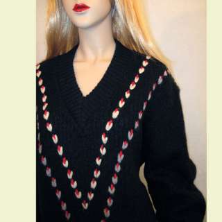 50s Vintage~ROCKABILLY WOOL SLOUCH SWEATER~ELVIS *RARE  