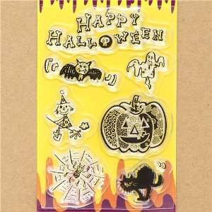  funny Halloween gel stamps pumpkin cat ghost Toys & Games