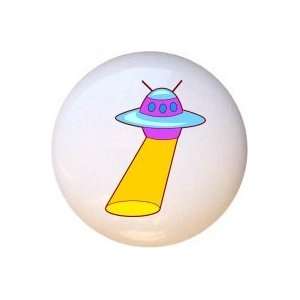 Outer Space UFO Spaceship Drawer Pull Knob: Home 