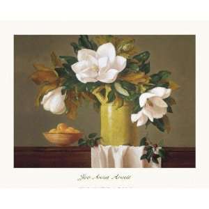   Magnolia with Cherries artist Joe Anna Arnett 30x24