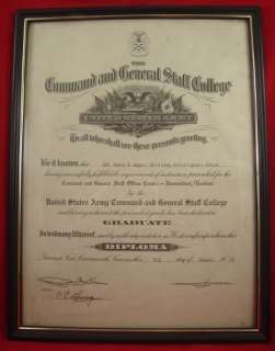 DIPLOMA US ARMY COMMAND AND GENERAL STAFF COLLEGE Fort Leavenworth 