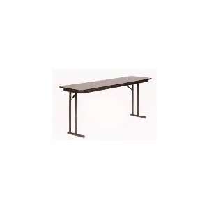  Correll ST1896PX 01   Folding Seminar Table, 3/4 in Walnut 