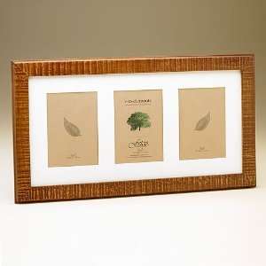  Ashfield   Walnut Triple 5x7 Triple Photo Frame