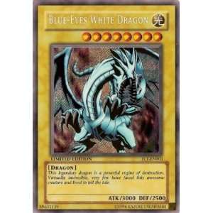    Yugioh Blue Eyes White Dragon FL1 EN001 Secret Rare: Toys & Games