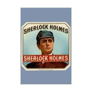Sherlock Holmes Cigar Label 28x42 Giclee on Canvas:  Home 