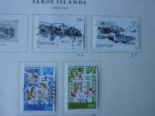 FAROE ISLANDS/FOROYAR VERY FINE USED STAMP COLLECTION, ALBUM PAGES 