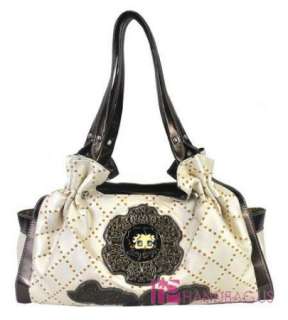 NWT Betty Boop Shoulder Handbag Purse Wallet SET Ivory  