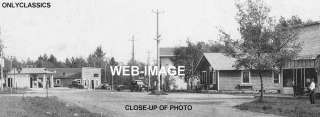 1937 NISSWA MN MAIN STREET GAS STATION PHOTO  AMERICANA  