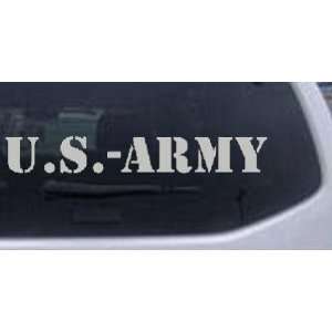 US Army Military Car Window Wall Laptop Decal Sticker    Silver 42in X 