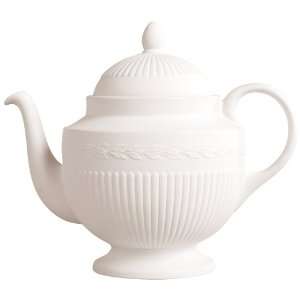  Wedgwood Edme Teapot, White: Kitchen & Dining