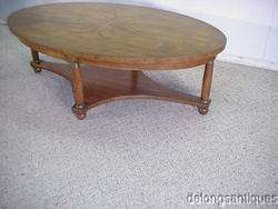 14410:Baker Pecan Oval Large Coffee Table  