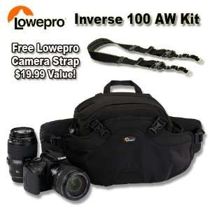  Lowepro Inverse 100 AW Camera Beltpack (Black) Bundle with 
