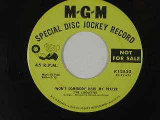 THE COQUETTES teen pop 45 IM MAKING BELIEVE / WONT SOMEBODY HEAR 