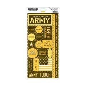   Military Stickers 4.5X10.25 Sheet   Army Phrase Arts, Crafts & Sewing