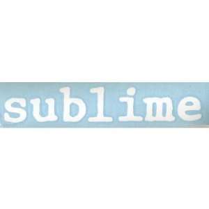  Sublime   Logo Cut Out Decal Automotive