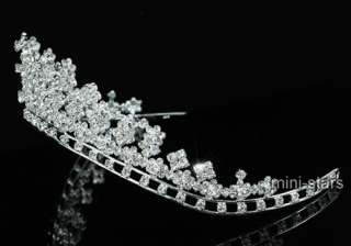 Bridal Pageant Sparkling Tiara use Swarovski Crystal T1507  