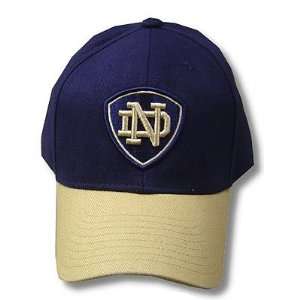 NCAA OFFICIAL NOTRE DAME IRISH LOGO NAVY CAP HAT ADJ:  