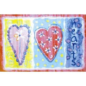 Two Hearts Rug 39x58
