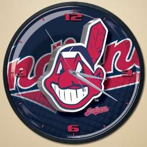    Cleveland Indians High Definition Wall Clock: Sports & Outdoors