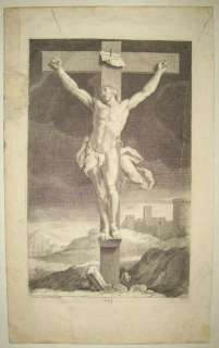 1679 CRISTO LA PASSIONE MARIETTE ALEXIS LOIR INCISIONE ORIGINALE ARTE 