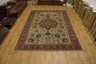 OLD COLLECTIBLE ANTIQUE 9X12 WOOL TABRIZ PERSIAN ORIENTAL AREA RUG 