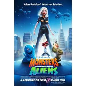    Monsters Vs. Aliens 27x40 Original Movie Poster