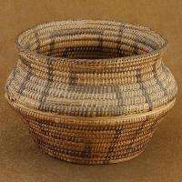 Vintage 1920s Old Pawn Hand Woven Pima Whirling Log Basket  