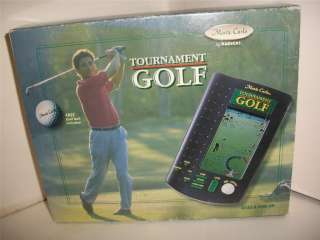 THE SECOND GAME IS AN ELECTRONIC HANDHELD TOURNAMENT GOLF GAME ~ MONTE 