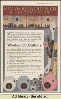 1916 AD Woolworth Woolco Cottons  advertising  