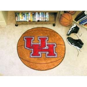 Houston Cougars Basketball Shaped Area Rug Welcome/Bath Mat:  